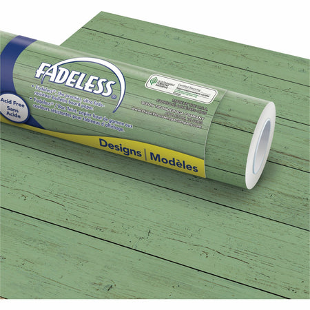 Fadeless Designs Paper Roll - Art Project, Craft Project, Classroom, Display, Table Skirting, Decoration, Bulletin Board - 48" Width x 50" Length - Green - 1 Roll