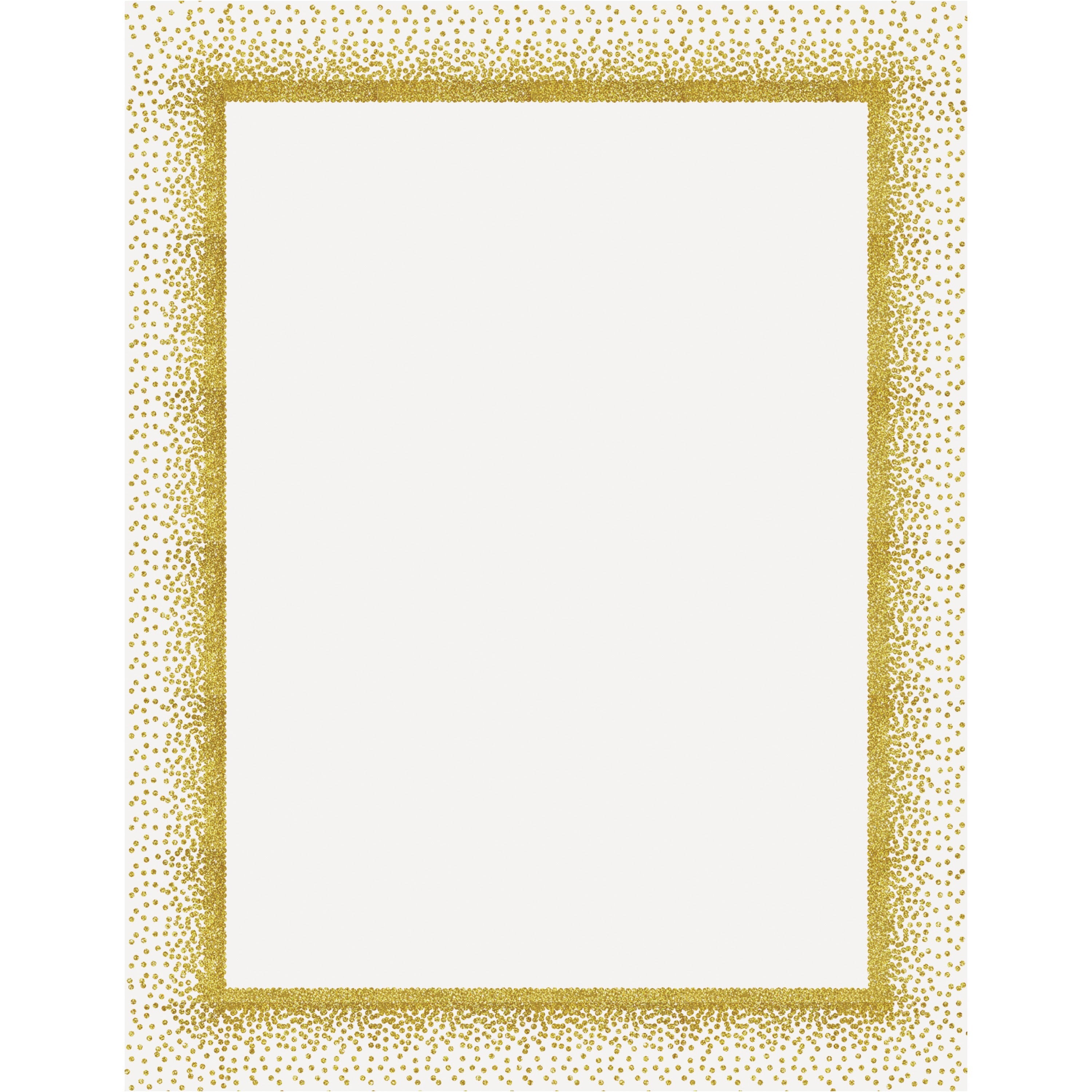 Geographics Confetti Gold Design Poster Board - Fun and Learning, Project, Sign, Display, Art - 28" Height x 22" Width - Yellow - 25 / Carton