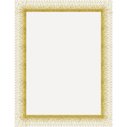 Geographics Confetti Gold Poster Board - Fun Learning & Art - 28x22 - Yellow - 25/Ctn - Project Boards