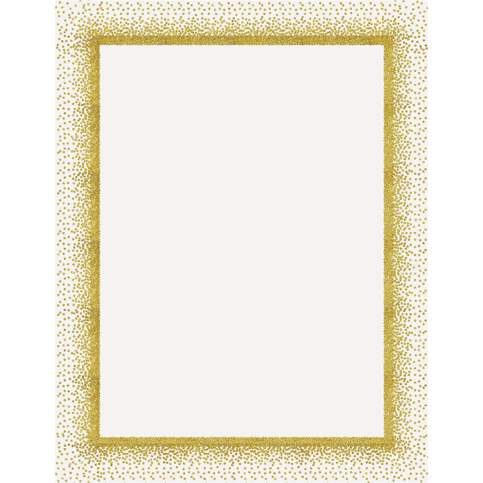 Geographics Confetti Gold Design Poster Board - Fun and Learning, Project, Sign, Display, Art - 28" Height x 22" Width - Yellow - 25 / Carton