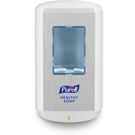 PURELL® CS6 Soap Dispenser - Automatic - 1.27 quart Capacity - Support 4 x C Battery - Touch-free, Wall Mountable, Site Window, Refillable, Lockable, Durable - White - 1 / Carton