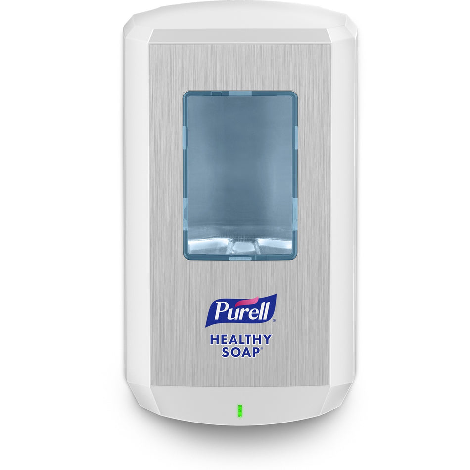 PURELL® CS6 Soap Dispenser - Automatic - 1.27 quart Capacity - Support 4 x C Battery - Touch-free, Wall Mountable, Site Window, Refillable, Lockable, Durable - White - 1 / Carton