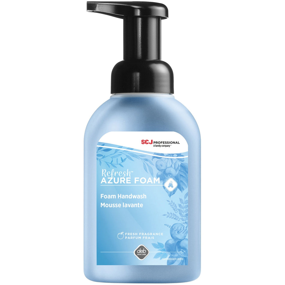 SC Johnson Fresh Apple Scent Foam Hand Soap - Fresh Apple Scent - 10 fl oz - Pump Bottle Dispenser - Dirt Remover - Hand - Moisturizing - Blue - Anti-irritant - 1 Each