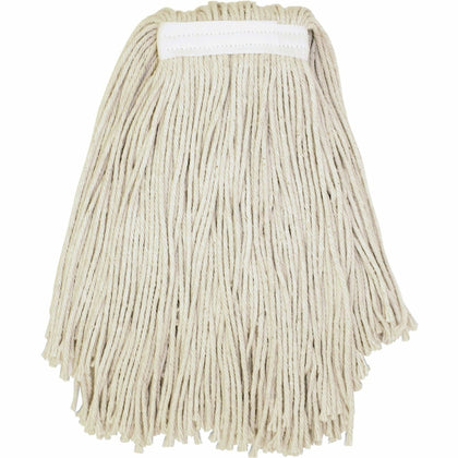 Genuine Joe Narrow Band Mophead - Cotton, Fiber, Yarn - 1 Each