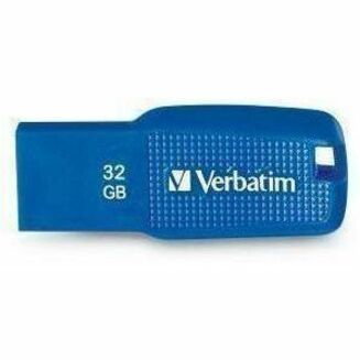 Verbatim 32GB Ergo USB 3.0 Flash Drive - Blue - 32 GB - USB 3.0 - Blue - Lifetime Warranty - 1 Each
