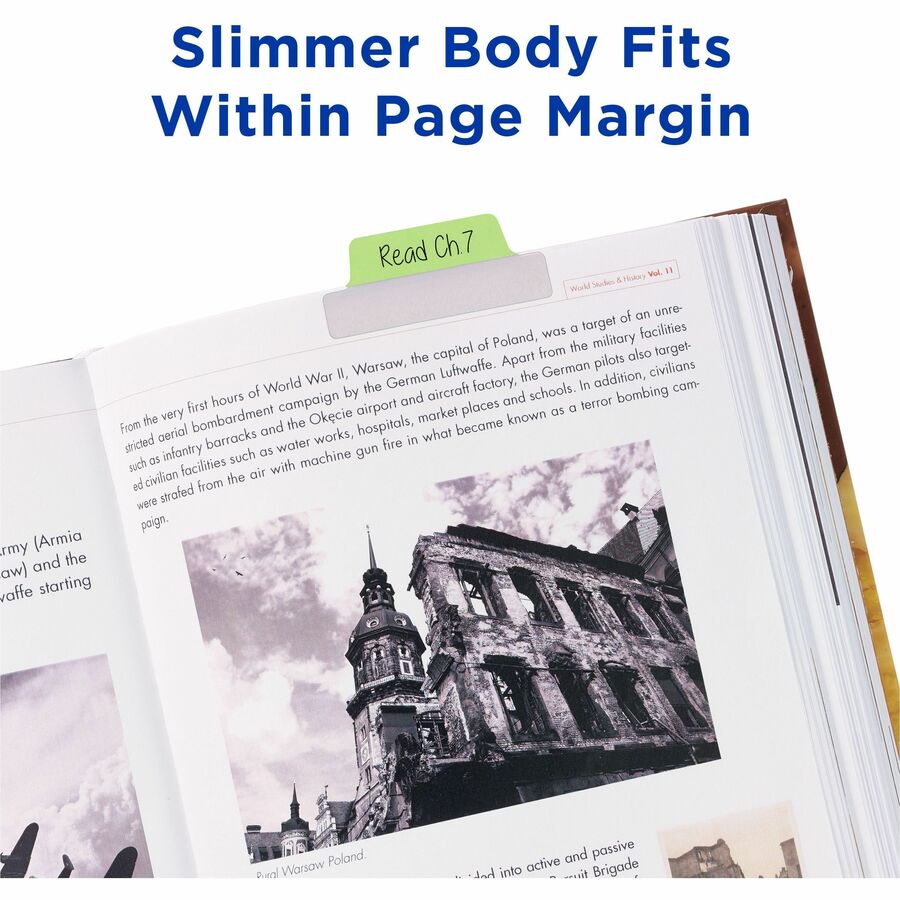 Avery®  Ultra Tabs File Tab - 24 Tab(s) - 1" Tab Height x 2.50" Tab Width - Clear Film, Pastel Blue Paper, Pastel Pink, Pastel Purple, Pastel Green Tab(s) - 24/Pack - 72 / Carton