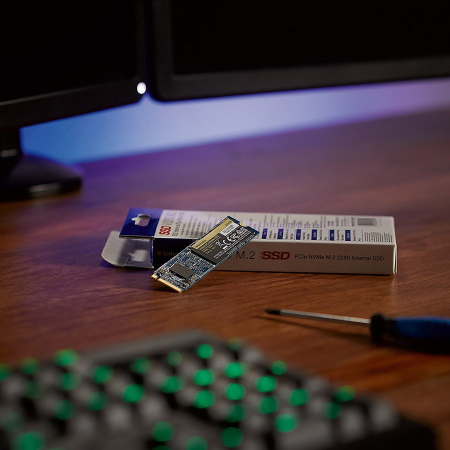 Verbatim Vi3000 2 TB Solid State Drive - M.2 2280 Internal - PCI Express NVMe (PCI Express NVMe 3.0 x4) - Notebook, Desktop PC Device Supported - 1200 TB TBW - 3000 MB/s Maximum Read Transfer Rate - 5 Year Warranty - 1 Each