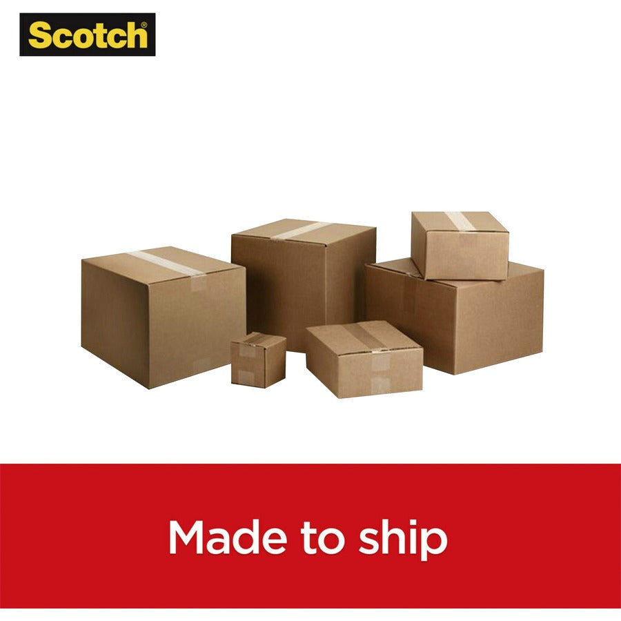Scotch Box Lock Packaging Tape Refill - 55 yd Length x 1.88" Width - Clear - 6 / Pack