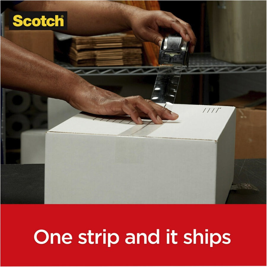 Scotch Box Lock Packaging Tape Refill - 55 yd Length x 1.88" Width - Clear - 6 / Pack