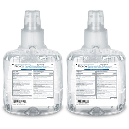 Provon LTX-12 Foaming Antibacterial Handwash - Floral Scent - 1.27 quart - Pump Bottle Dispenser - Bacteria Remover, Kill Germs - Hand - Antibacterial - Blue - Triclosan-free, Pleasant Scent - 2 / Carton