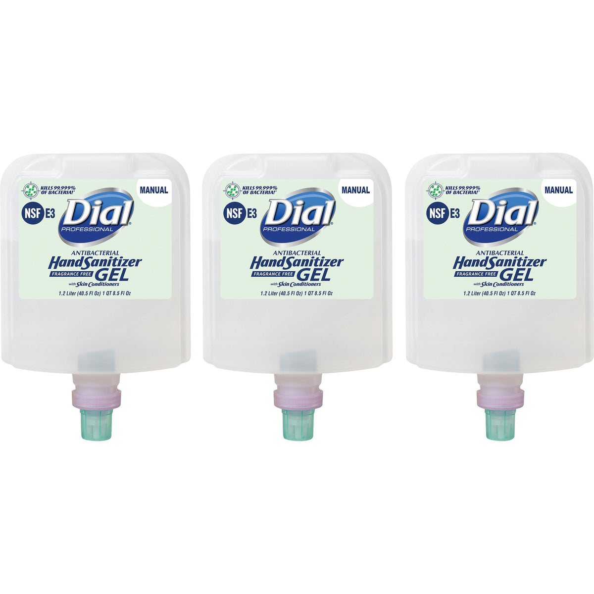 Dial Hand Sanitizer Gel Refill - Bacteria Remover for Healthcare & More - Skin Care Dispensers Refills