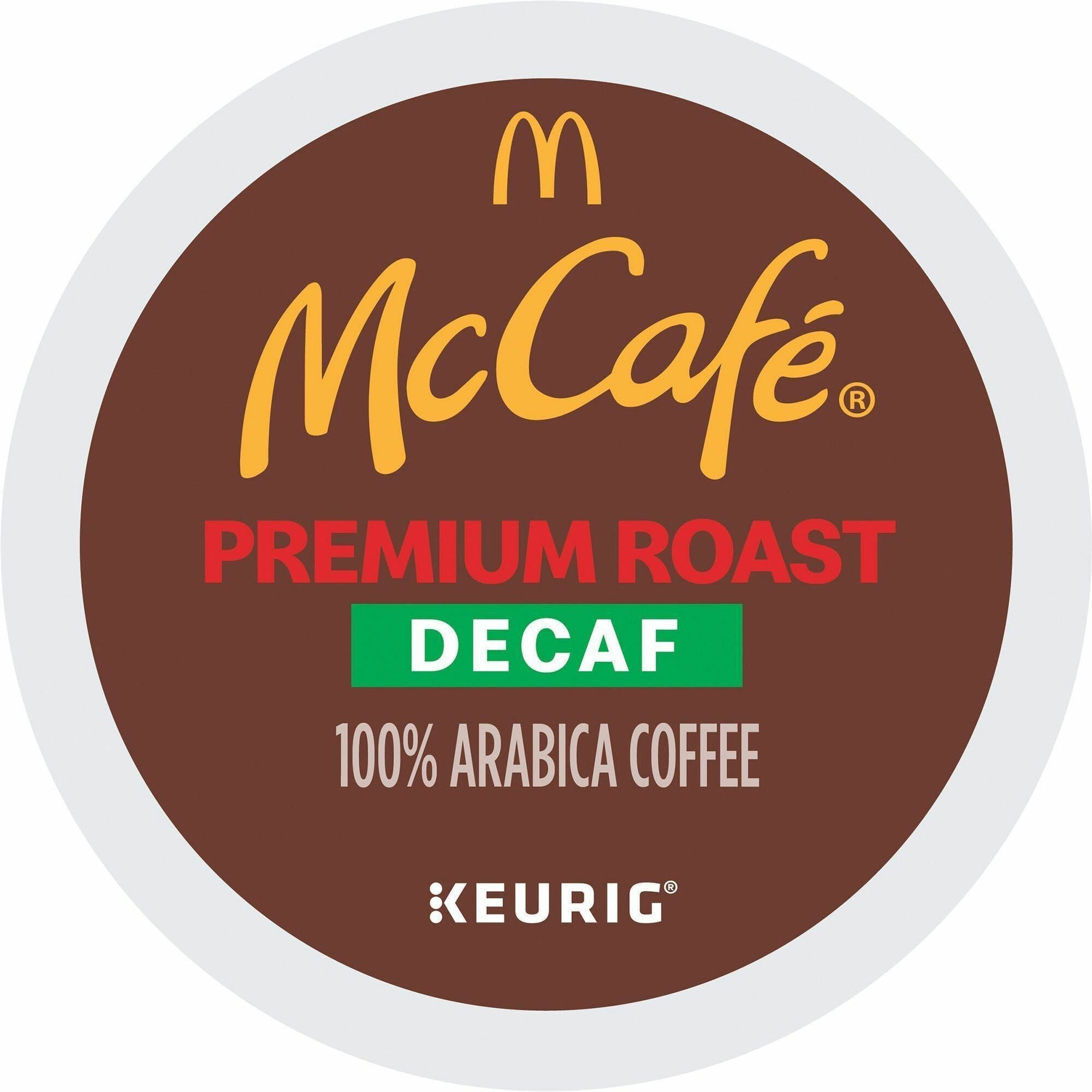 McCaf&eacute;® K-Cup Decaf Premium Roast Coffee - Compatible with Keurig Brewer - Medium - K-Cup - Premium Roast - Decaffeinated - 24 / Box