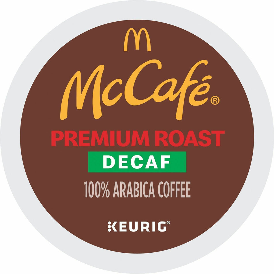 McCaf&eacute;® K-Cup Decaf Premium Roast Coffee - Compatible with Keurig Brewer - Medium - K-Cup - Premium Roast - Decaffeinated - 24 / Box
