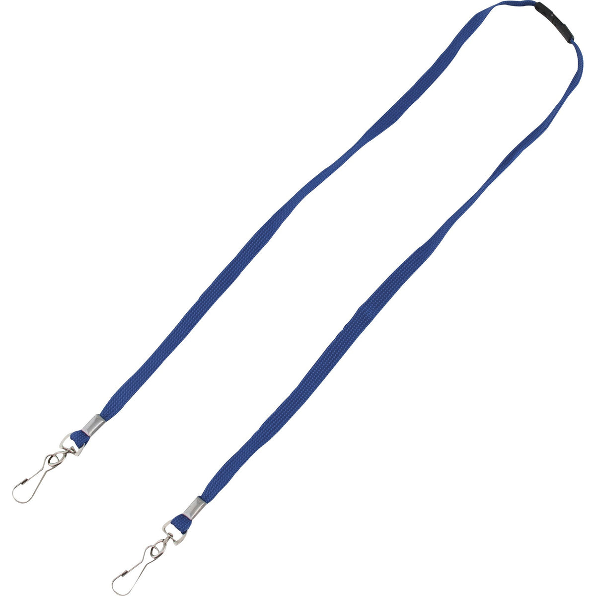 Advantus Face Mask Lanyard - Adjustable - J-Hook Attachment - 30" Length - Blue - 10 / Pack