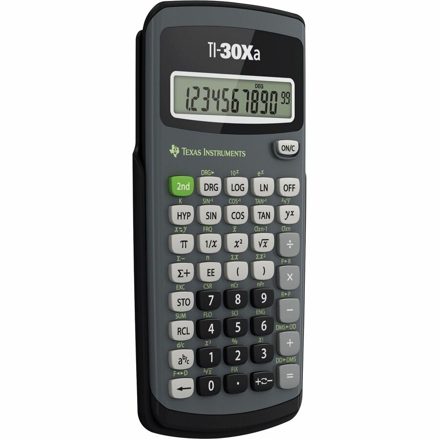 Texas Instruments TI-30XA Student Scientific Calculator - 10 Digits - Battery Powered - 6" Height x 3.1" Width x 0.8" Depth - Black - 1 Each
