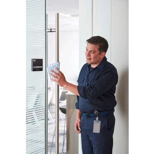 Rubbermaid Commercial HYGEN Microfiber Cloths: Disinfectant Low Linting Built-In Scrubber - Sponges Cleaning Pads &