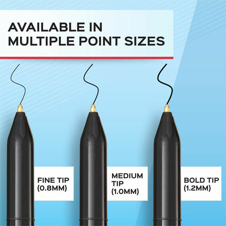 Paper Mate Ballpoint Stick Pens: Medium Point Blue Ink - 120/Box - Pens