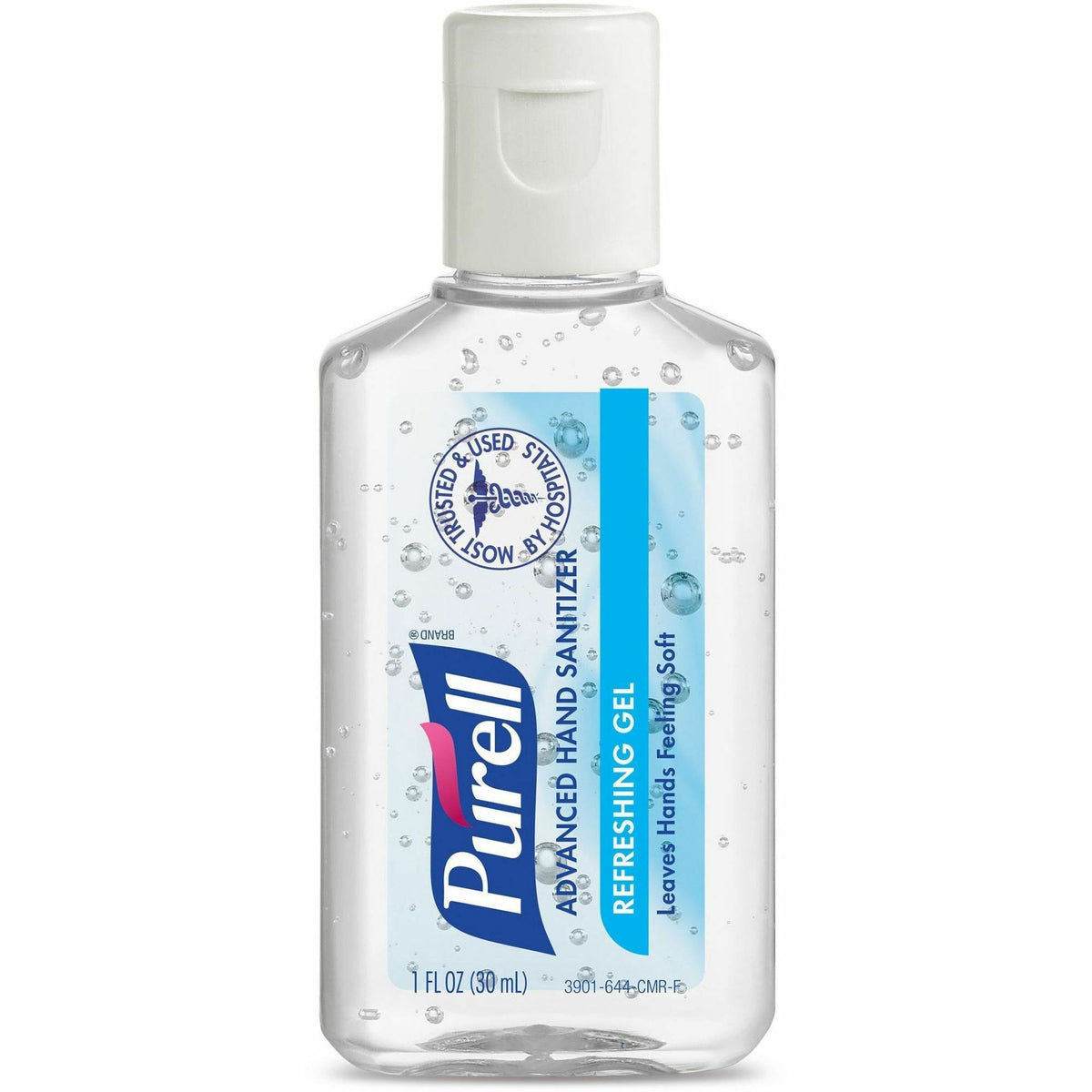 PURELL® Advanced Hand Sanitizer Gel - 1 fl oz - Bottle Dispenser - Kill Germs - Skin, Hand - Clear - 72 / Carton