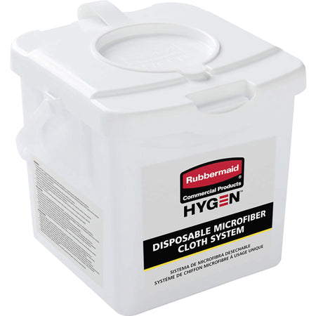 Rubbermaid Commercial HYGEN Microfiber Charging Tub - 7.4" Height x 7.9" Width - White - 4 / Carton