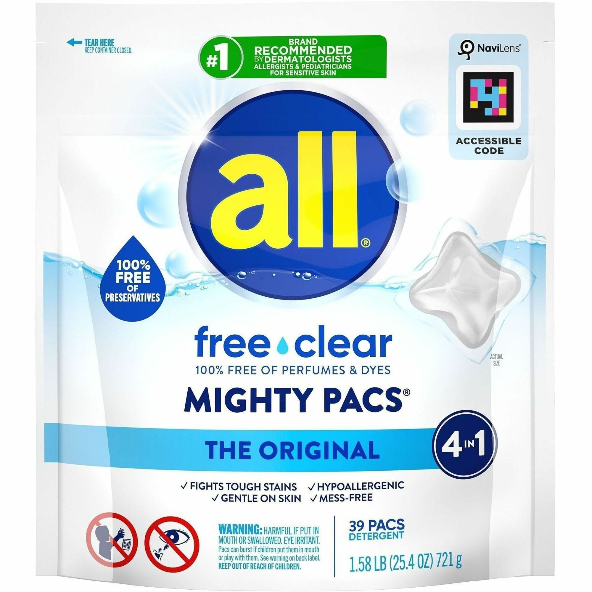 all All Free Clear Mightypacs Laundry Pods - 2000