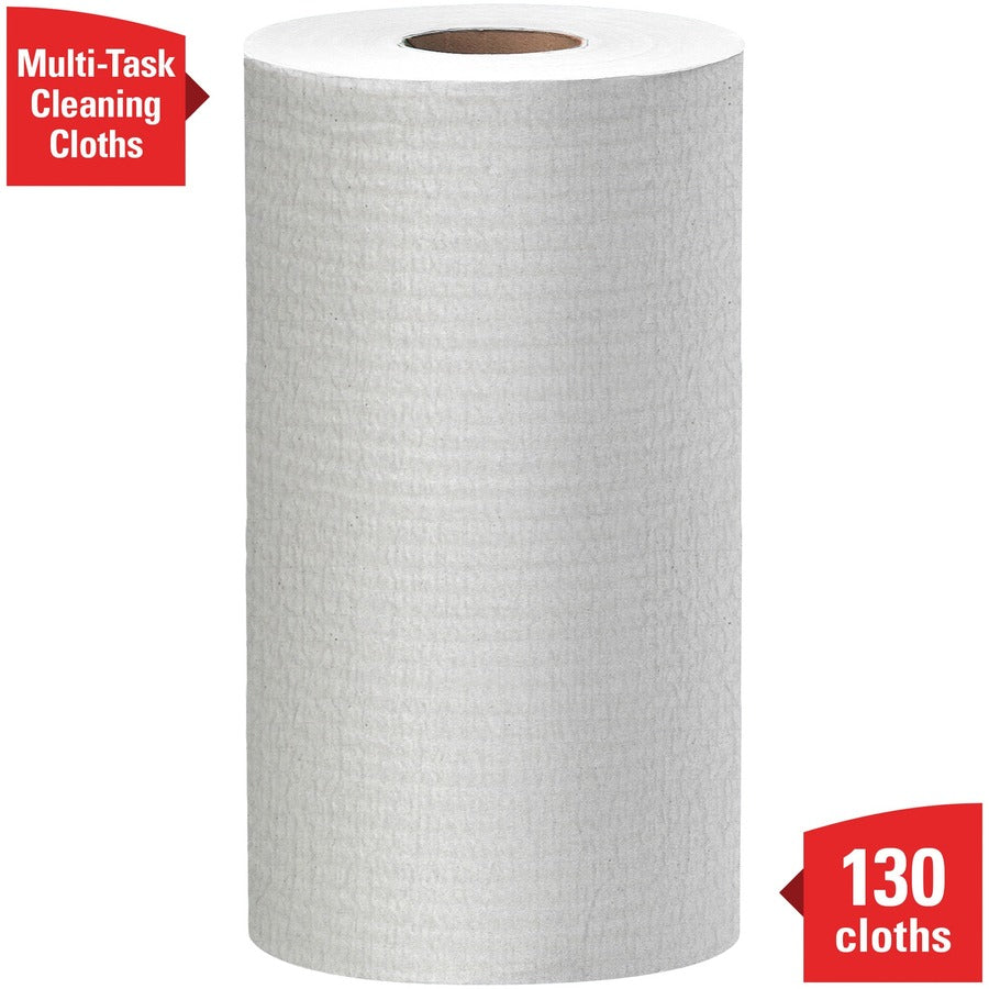 Wypall General Clean X60 Multi-Task Cleaning Cloths - 9.80" Width x 12.20" Length - 130 Sheets/Roll - 1560 Sheets - White - 12 / Carton