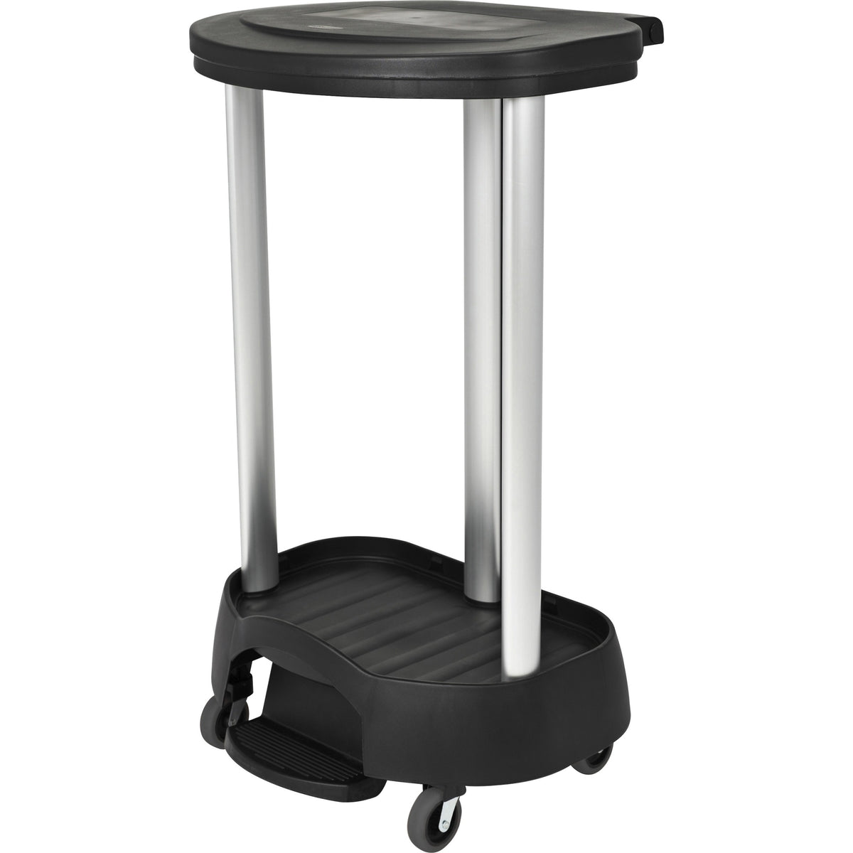 Rubbermaid Commercial Premium Hamper with 4 Casters - Black - Waste Containers & Lids