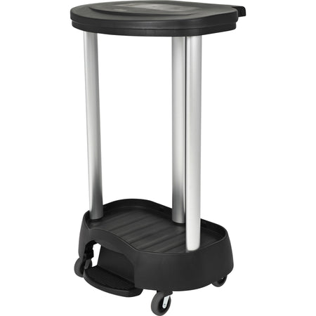 Rubbermaid Commercial Premium Hamper with 4 Casters - Black - Waste Containers & Lids