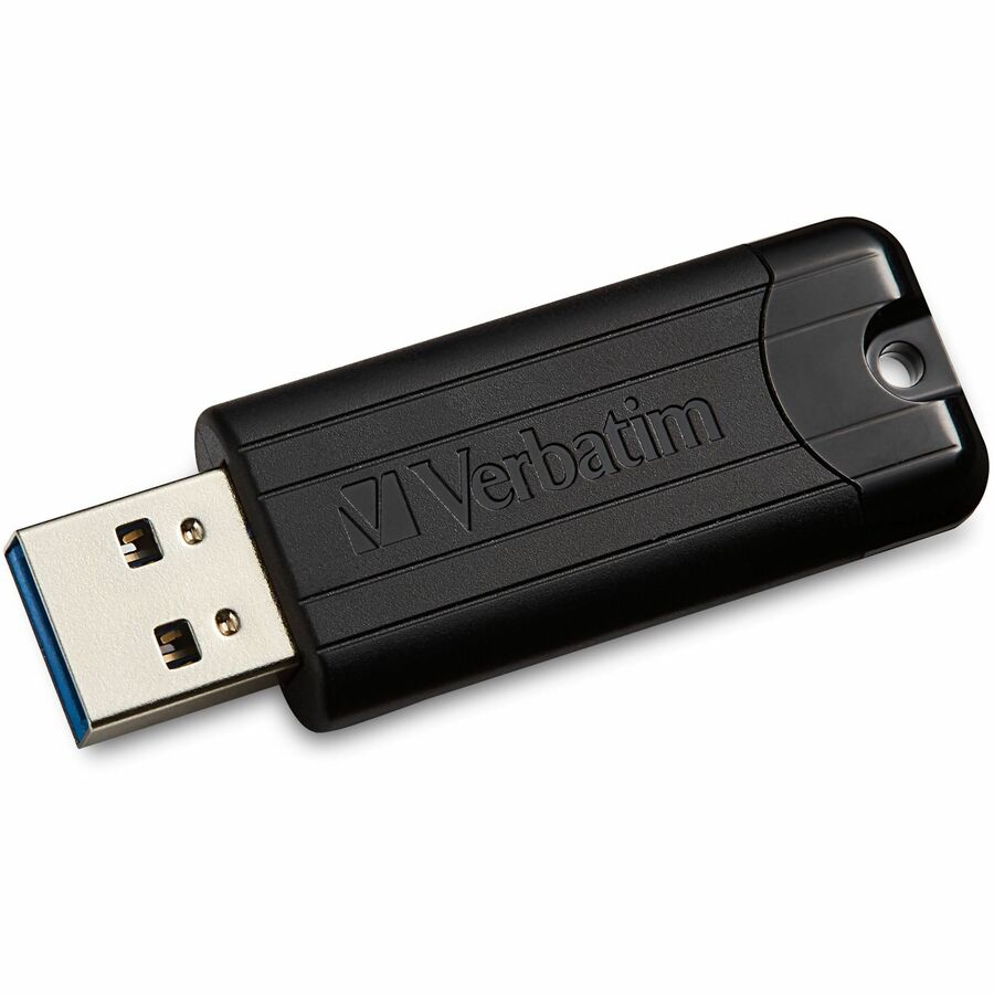 Microban 32GB PinStripe USB 3.2 Flash Drive Business Pack - 32 GB - USB 3.2 (Gen 1) Type A - Black - Lifetime Warranty - 10 / Pack