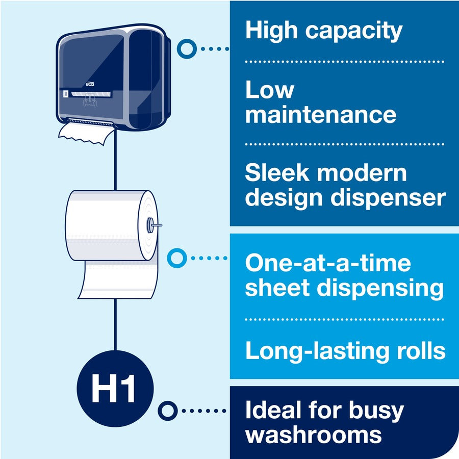 TORK Tork Matic Hand Towel Roll Dispenser Black H1 - Alternate-Image6