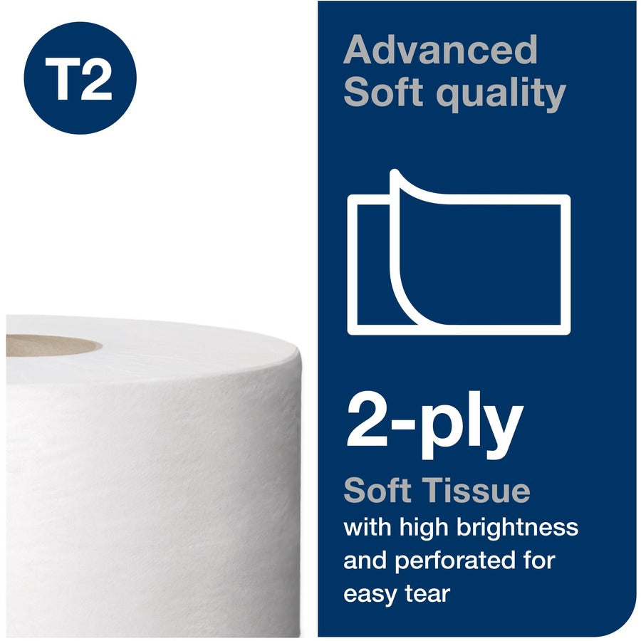TORK Mini Jumbo Toilet Paper Roll White T2 - Alternate-Image7