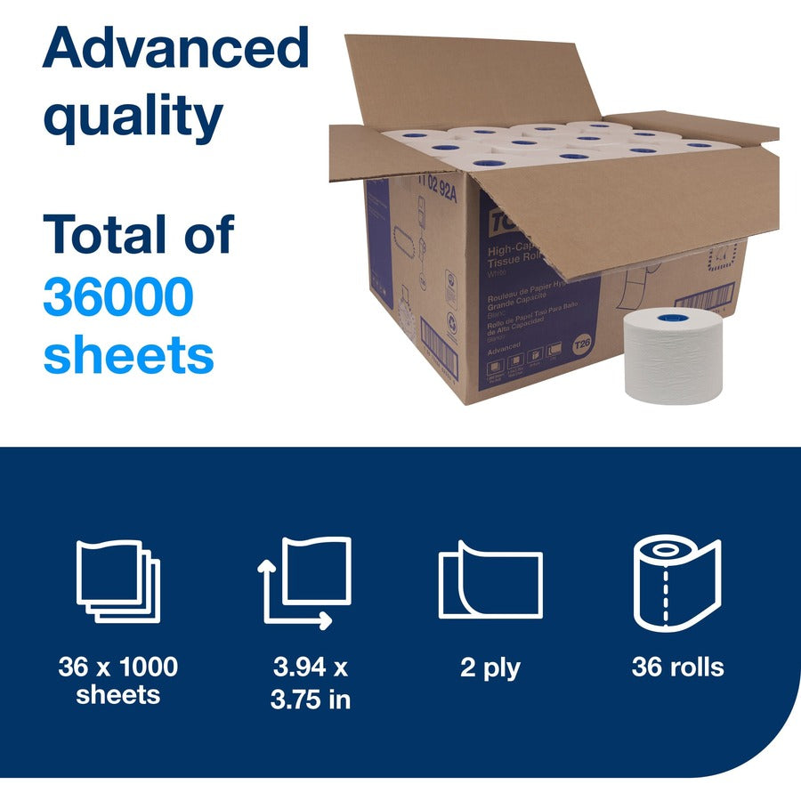 TORK High-Capacity Toilet Paper Roll White T26 - Alternate-Image6