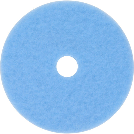 3M Sky Blue Hi-Performance Burnish Pad 3050 - Round20" Diameter x 1" Thickness - Burnishing - Linoleum, Sheet Vinyl, Vinyl Composition Tile (VCT) Floor - 1500 rpm to 3000 rpm Speed Supported - Durable - Polyester Fiber - Sky Blue - 5 / Carton