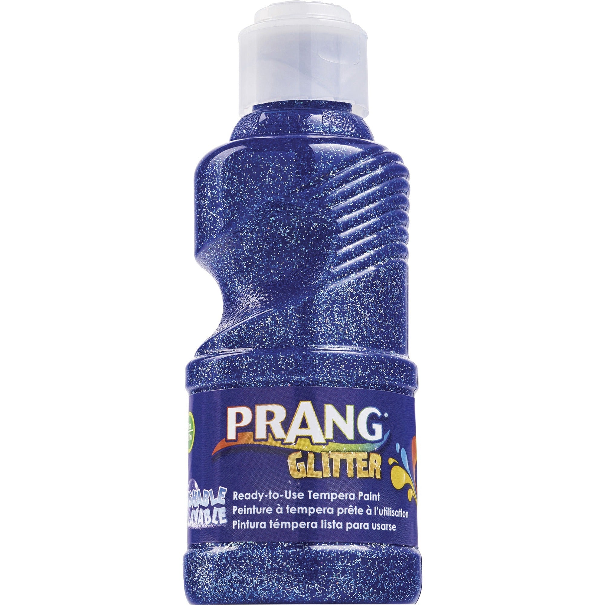 Prang Ready-to-Use Glitter Paint - Glitter Blue - 8 fl oz - Washable - 1 Each