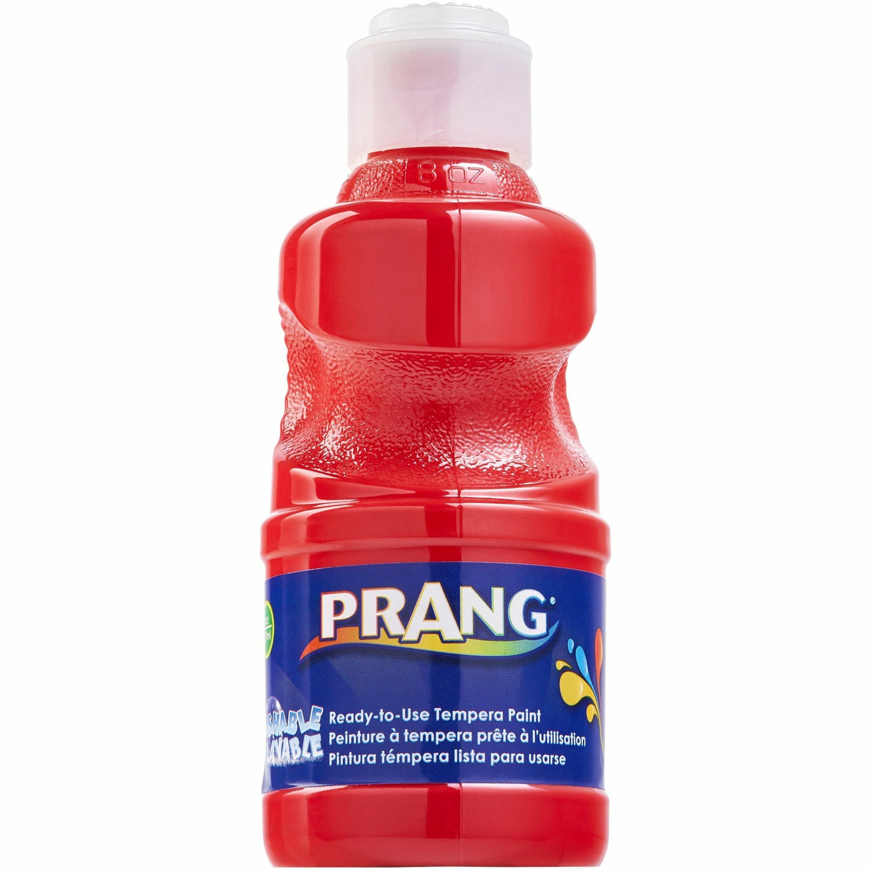 Prang Ready-to-Use Washable Tempera Paint - Red - 8 fl oz - Washable - 1 Each