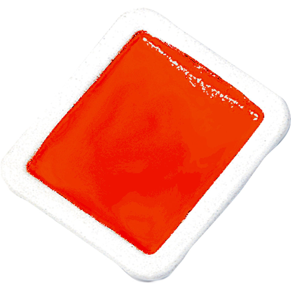 Prang Half-Pan Watercolors Refill - Red Orange - 1 Dozen
