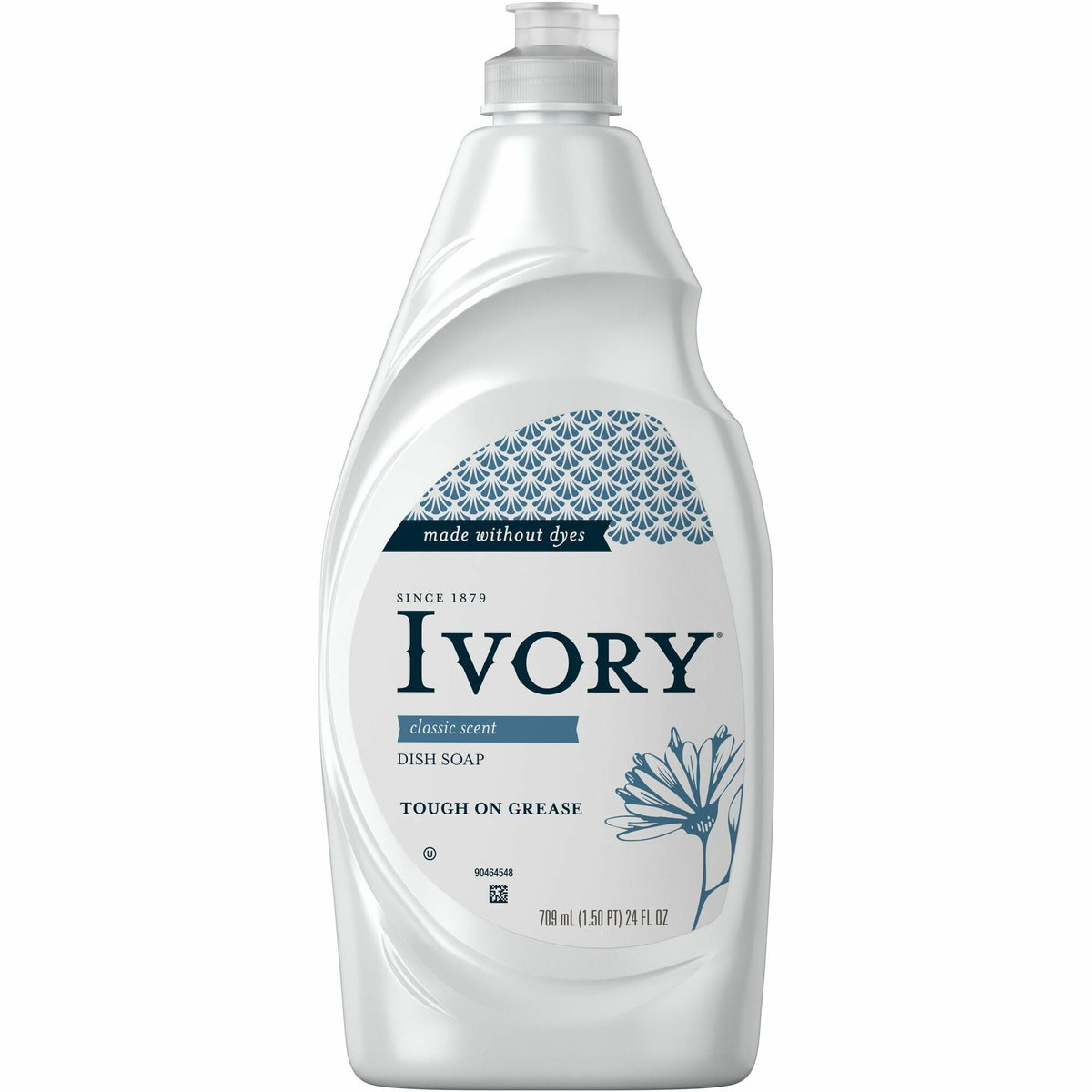 Ivory Ultra Classic Dish Liquid - Concentrate - 24 fl oz (0.8 quart) - Mild Scent - Long Lasting - Clear Bottle - 1 Each