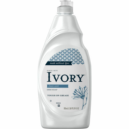 Ivory Ultra Classic Dish Liquid - Concentrate - 24 fl oz (0.8 quart) - Mild Scent - Long Lasting - Clear Bottle - 1 Each