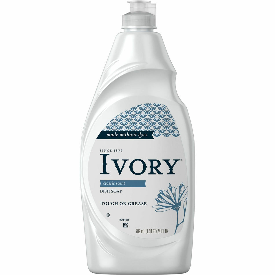 Ivory Ultra Classic Dish Liquid - Concentrate - 24 fl oz (0.8 quart) - Mild Scent - Long Lasting - Clear Bottle - 1 Each