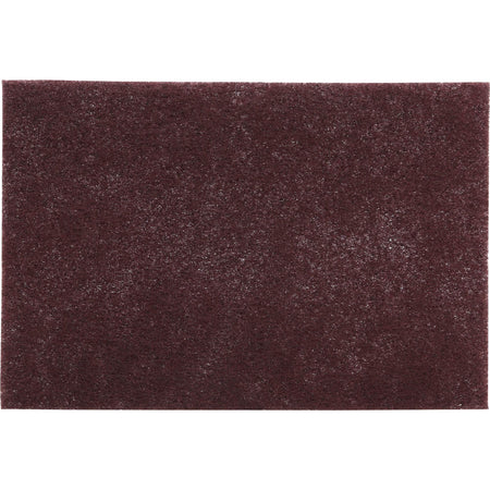 Scotch-Brite General Purpose Hand Pad 7447 - 6" Width x 0.25" Depth x 9" Length - Multipurpose, Multi Surface - Wood, Ceramic Tile, Rubber Floor - Reusable, Flexible, Abrasive, Durable - Nylon, Synthetic Fiber - Maroon - 20/Box - 3 / Carton