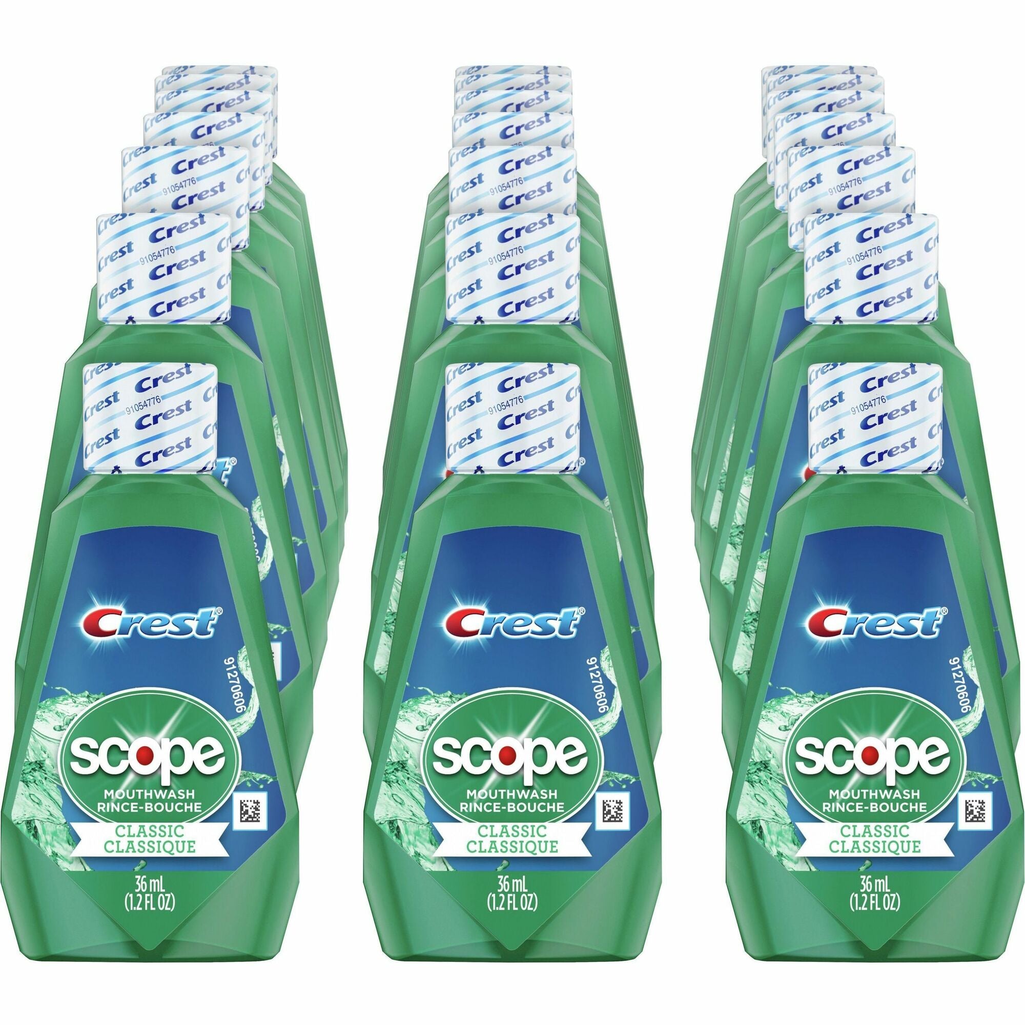 Crest Scope Classic Mouthwash - For Bad Breath - Mint - 1.20 fl oz - 180 / Carton