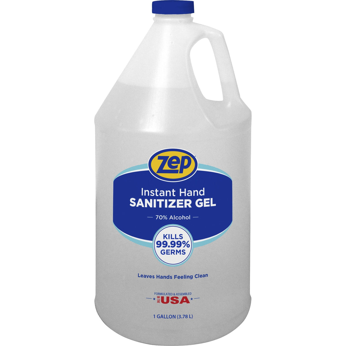 Zep Hand Sanitizer Gel - Clean Scent - 1 gal - Kill Germs - Hand - Clear - Residue-free - 1 Each