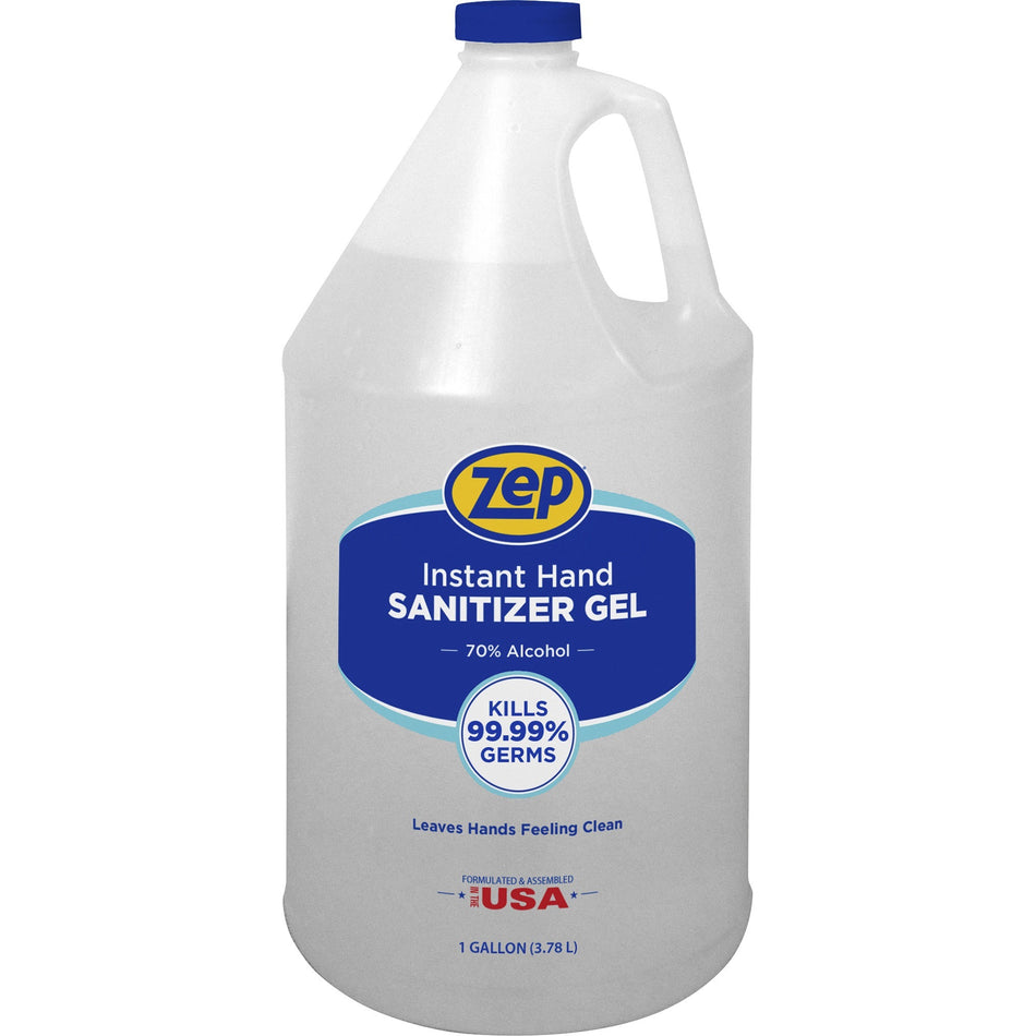 Zep Hand Sanitizer Gel - Clean Scent - 1 gal - Kill Germs - Hand - Clear - Residue-free - 1 Each