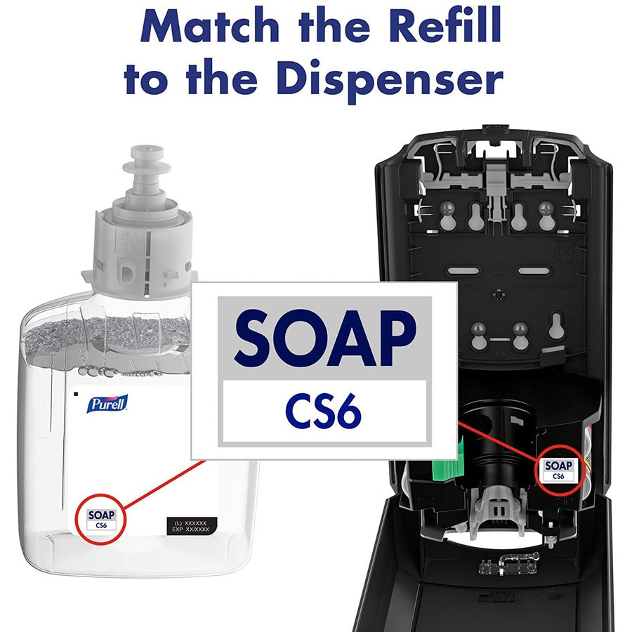 PURELL® CS6 Healthy Soap Mild Foam - Fresh Fruit Scent - Dirt Remover & Germ Killer - Skin Care Dispensers Refills