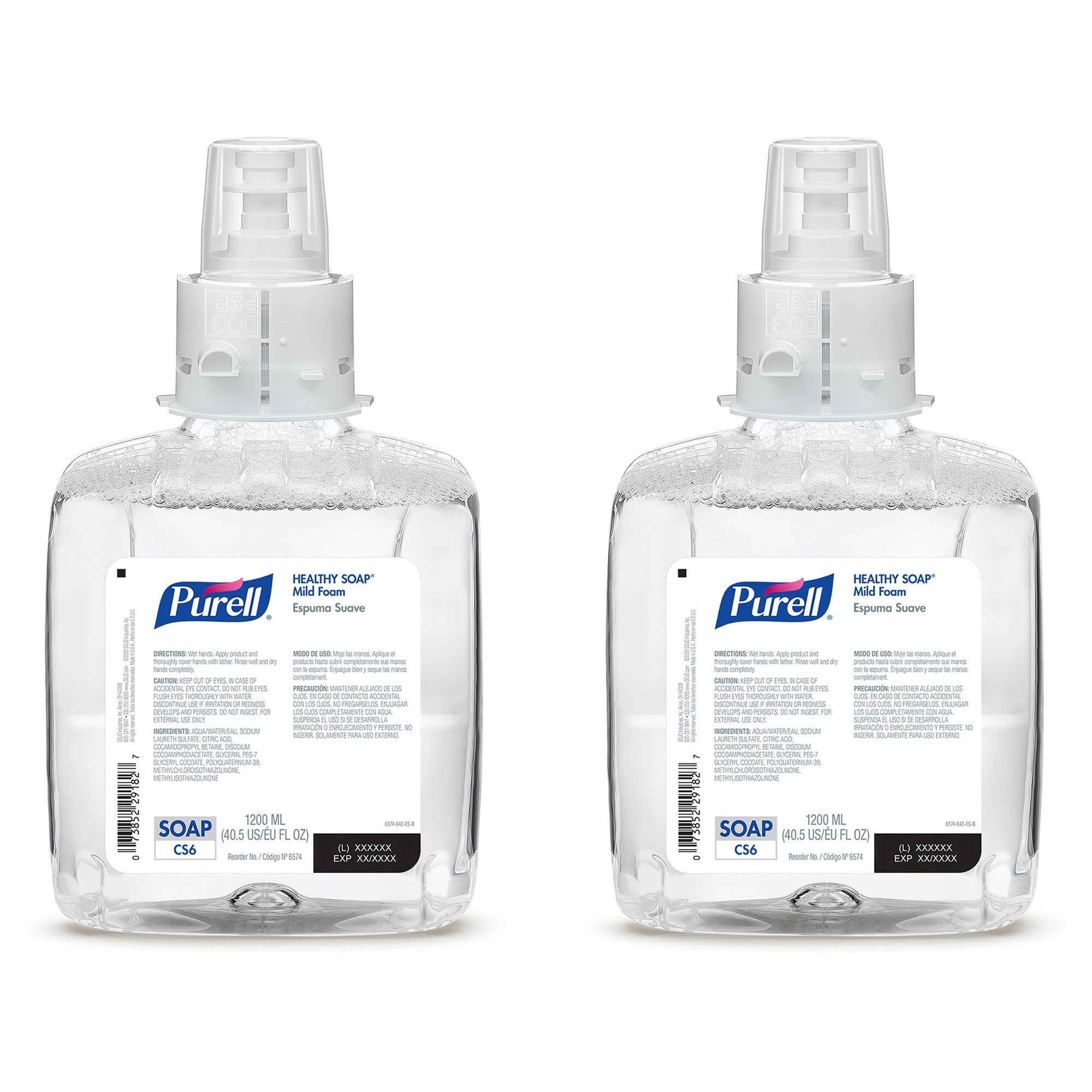 PURELL® CS6 Healthy Soap Mild Foam - Fresh Fruit Scent - Dirt Remover & Germ Killer - Skin Care Dispensers Refills