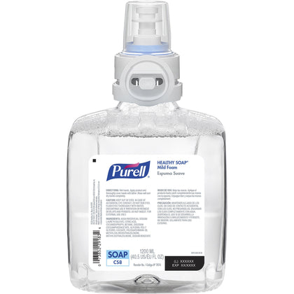 PURELL® CS8 Refill HEALTHY SOAP Mild Foam - Fresh Fruit Scent - 1.27 quart - Dirt Remover & Germ Killer - Skin Care
