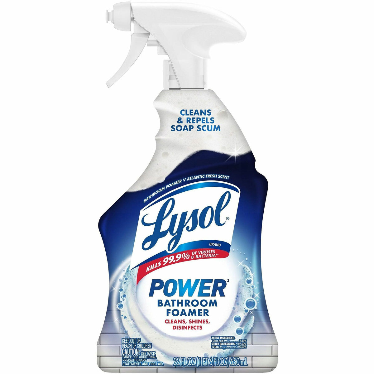 Lysol Bathroom Cleaner - 22 oz (1.37 lb) - Versatile Spray Bottle - 1 Each