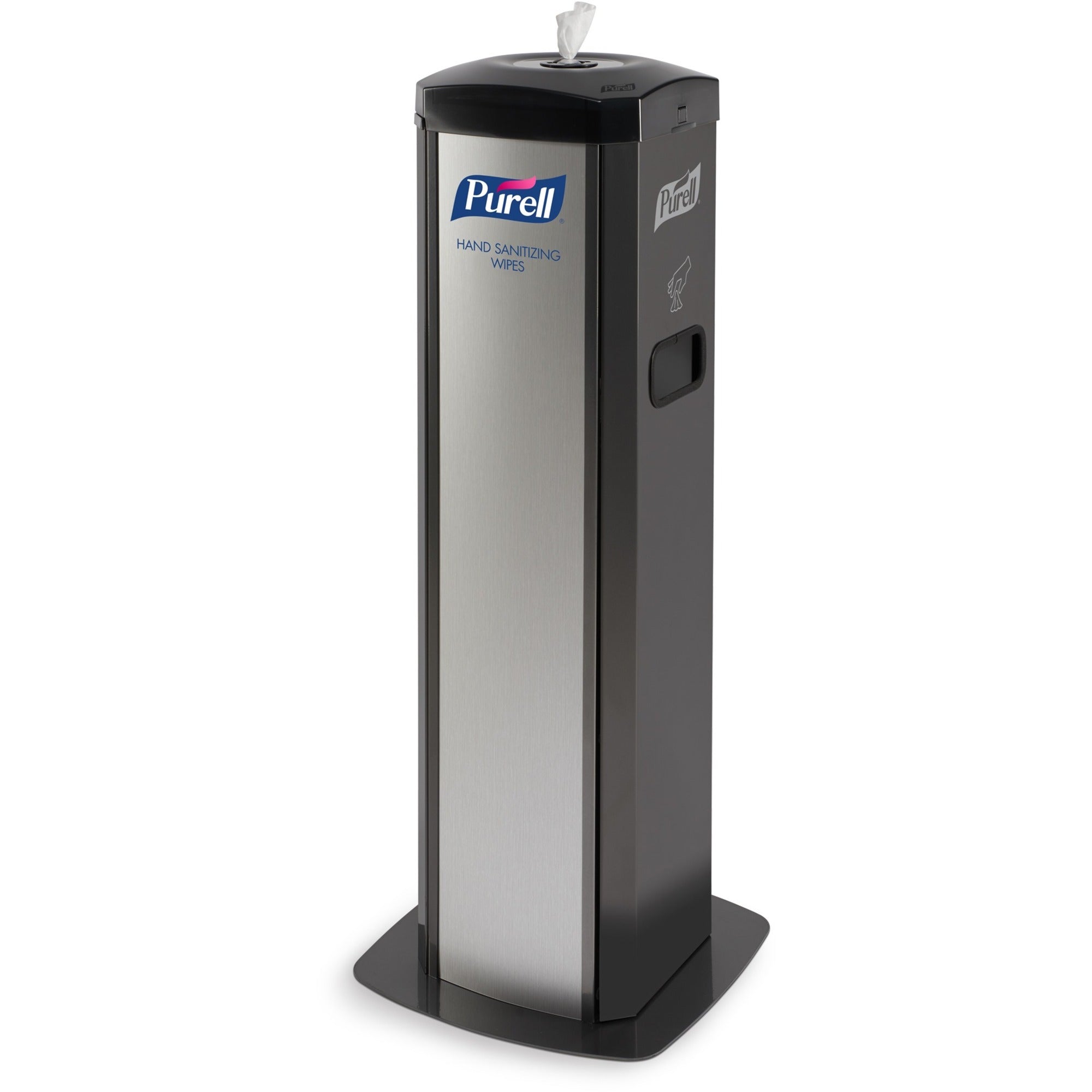 PURELL® DS360 Hand Sanitizing Wipes Station: Steel Black Durable - 1/Carton - Skin
