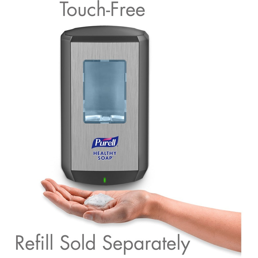 PURELL® CS6 Soap Dispenser - Automatic - 1.27 quart Capacity - Support 4 x C Battery - Site Window, Wall Mountable, Durable - Gray - 1 / Carton