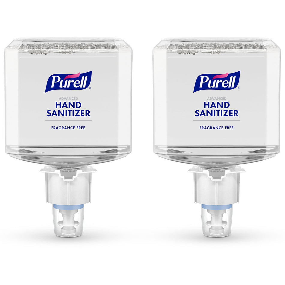 PURELL® Advanced Hand Sanitizer Foam Refill - 1.27 quart - Kill Germs - Hand - Clear - Fragrance-free, Dye-free, Hygienic, Unscented, Refillable - 2 / Carton