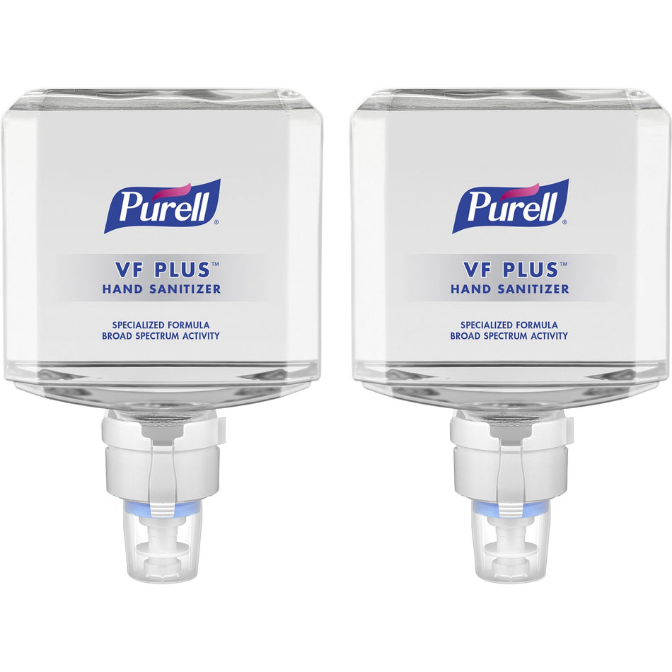 PURELL® VF PLUS Hand Sanitizer Gel Refill - 1.27 quart - Kill Germs, Bacteria Remover - Restaurant, Cruise Ship, Hand - Quick Drying, Fragrance-free, Dye-free, Hygienic - 2 / Carton